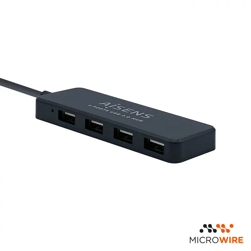 Adaptador HUB Aisens USB 2.0 Tipo A A104-0402
