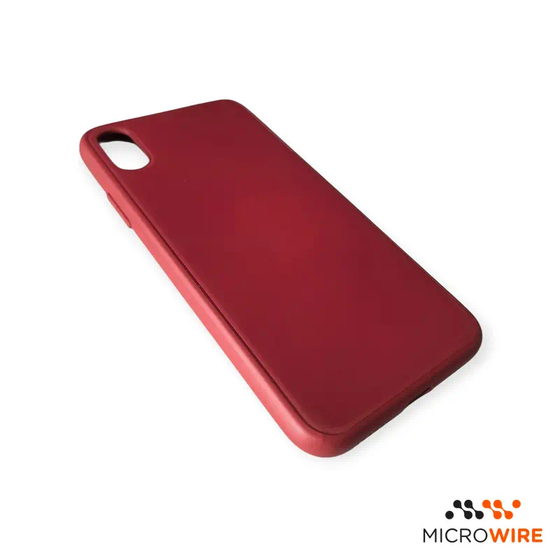 Funda de Silicona Rojo Espejo iPhone X XS