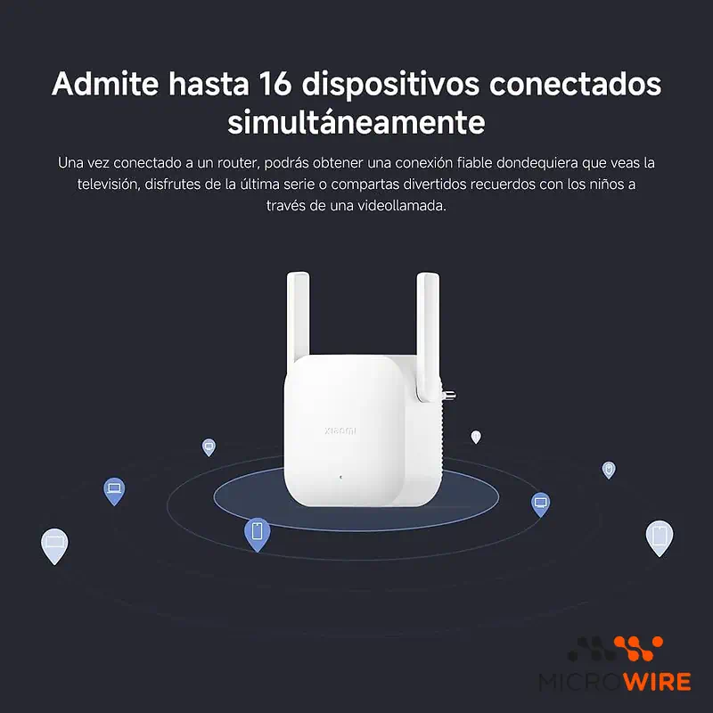Extensor de señal Xiaomi WiFi Range Extender N300 Blanco