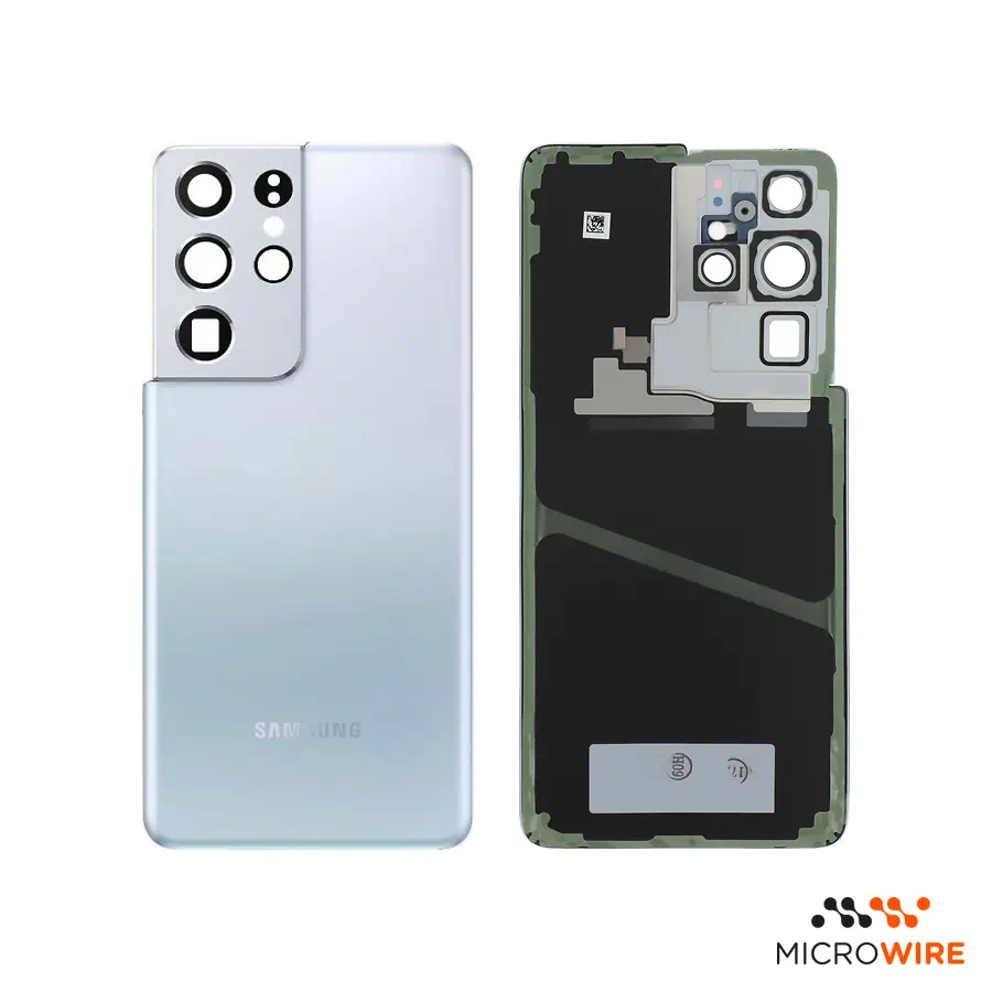 Tapa Trasera Con Lentes Galaxy S21 Ultra Phantom Silver
