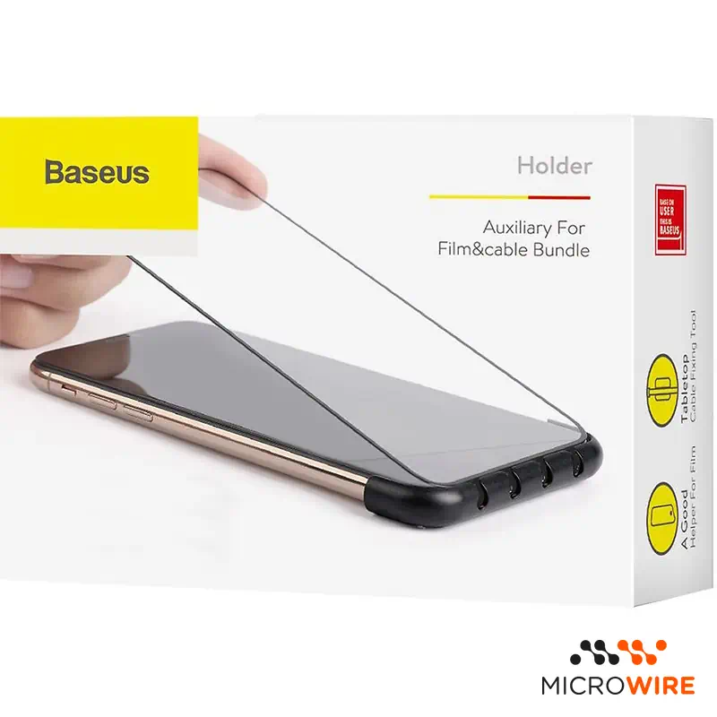 Baseus Soporte Cables y Aplicador de Protectores Pantalla
