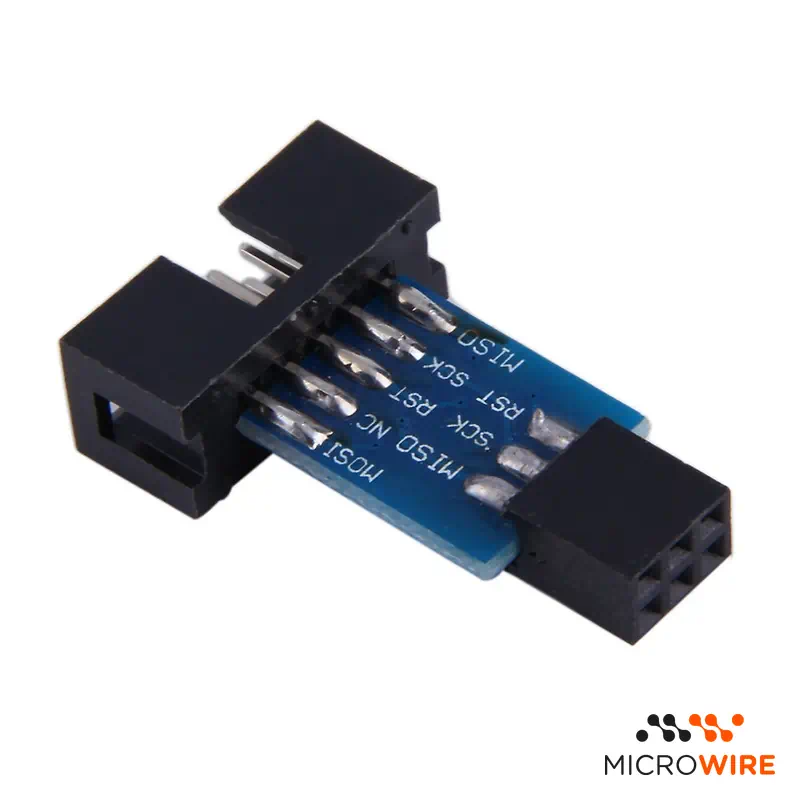 Adaptador AVRISP USBASP de 10 a 6 Pines