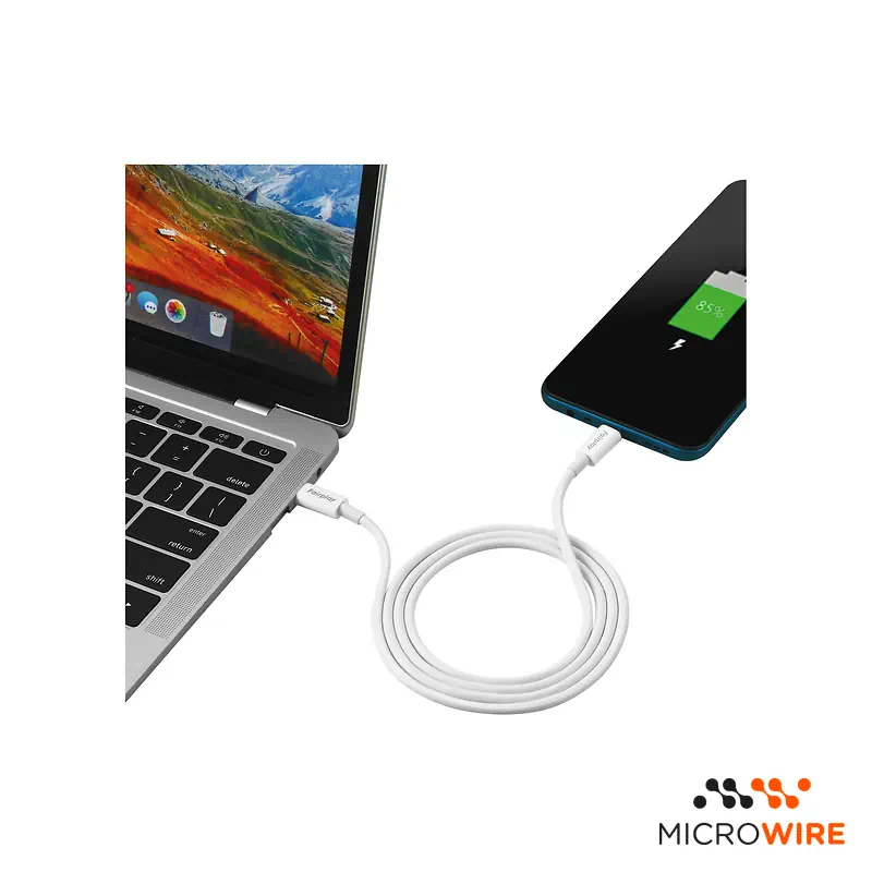 Cable de Datos FairPlay Tipo-C 2M 100W Blanco