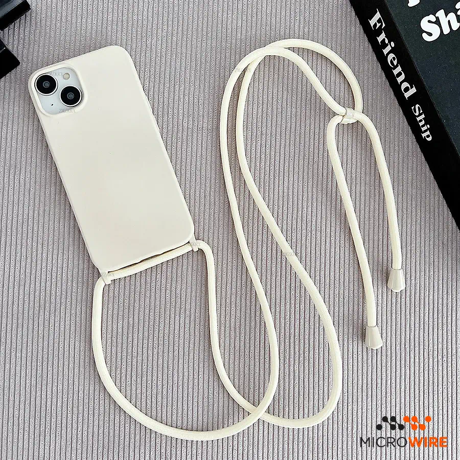 Funda Beige con Correa para iPhone 13