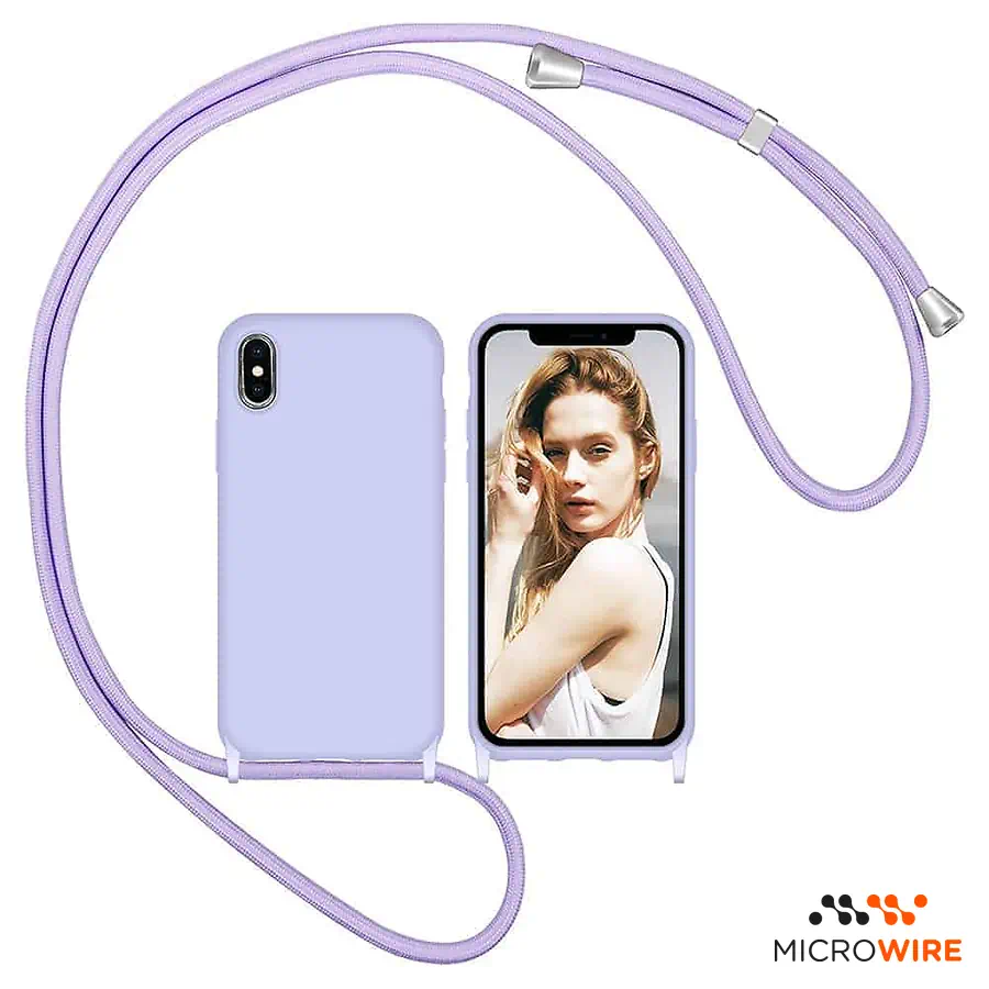 Funda Morada con Cordón iPhone XS Max