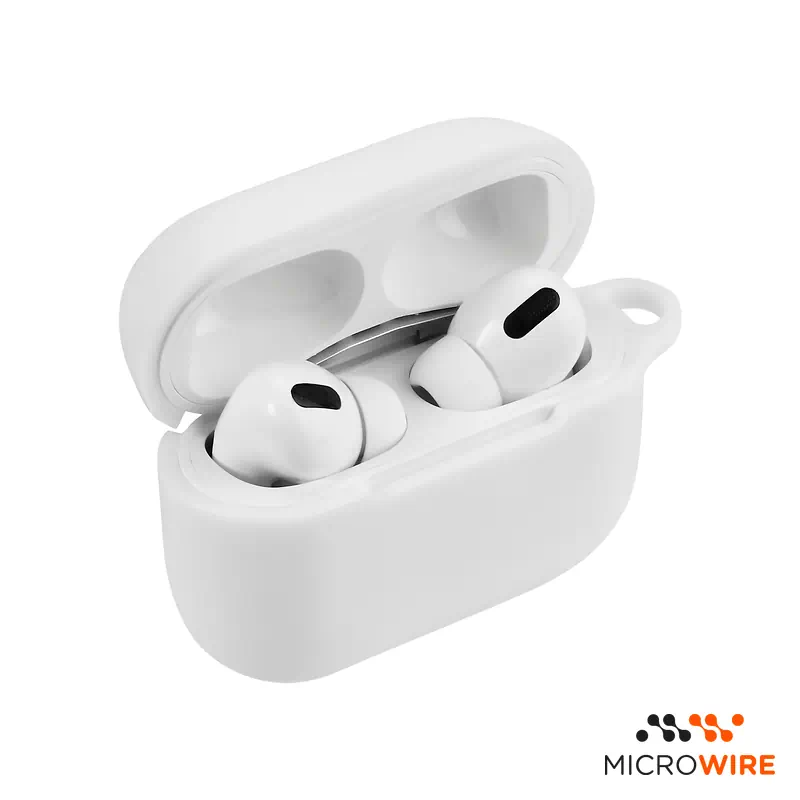 Funda Silicona Apple AirPods Pro 1 y 2 Blanca