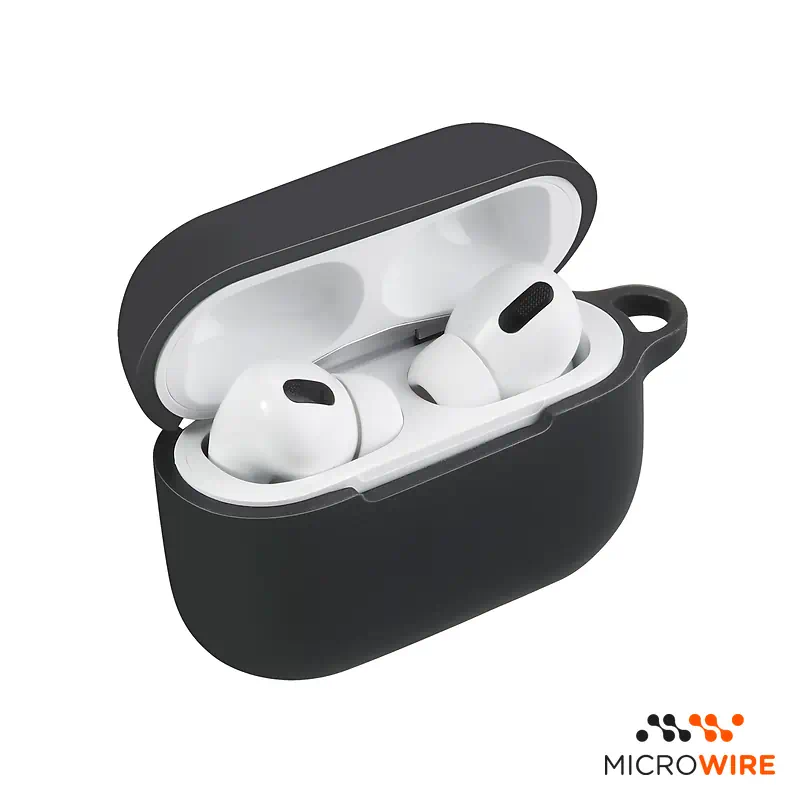 Funda Silicona Apple AirPods Pro 1 y 2 Negra