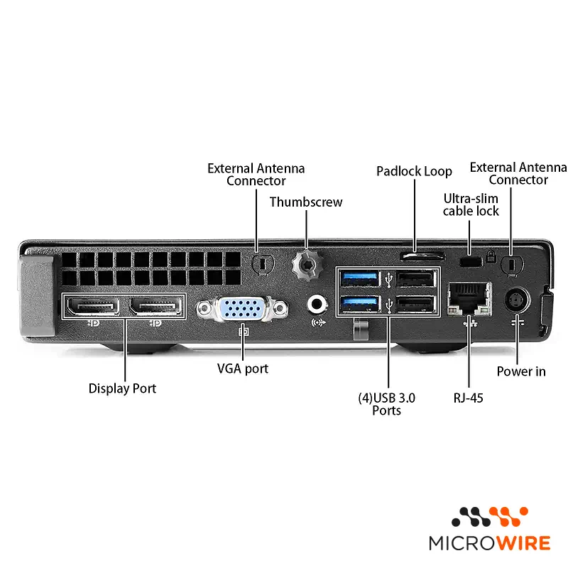 HP Elite 600 G1 Mini PC i3-4150T 8GB 256GB
